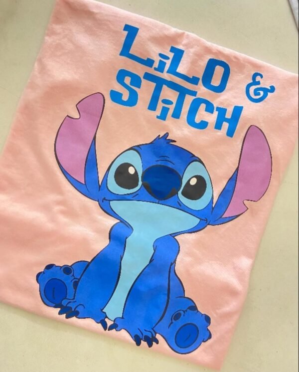 Camiseta Rosa Stitch